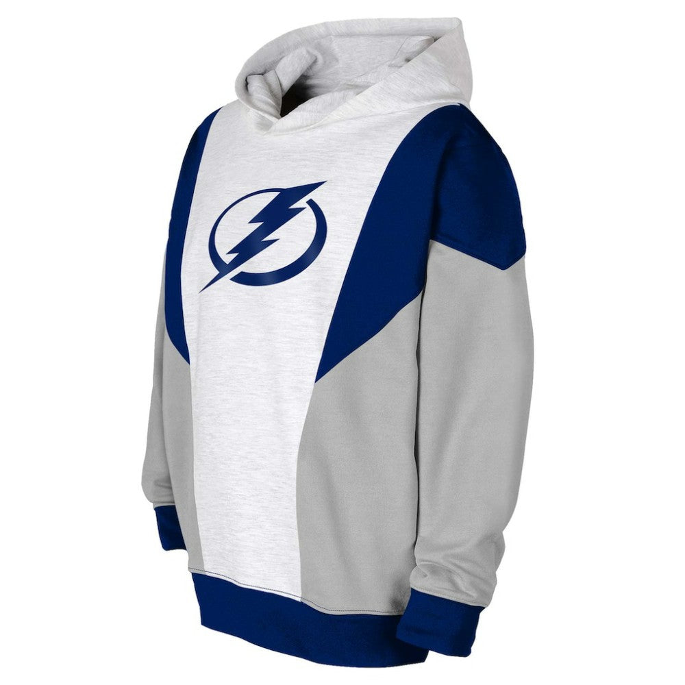 Tampa Bay Lightning Youth Champion League Fleece Pullover Hoodie - Ash/Blue | NHL discount