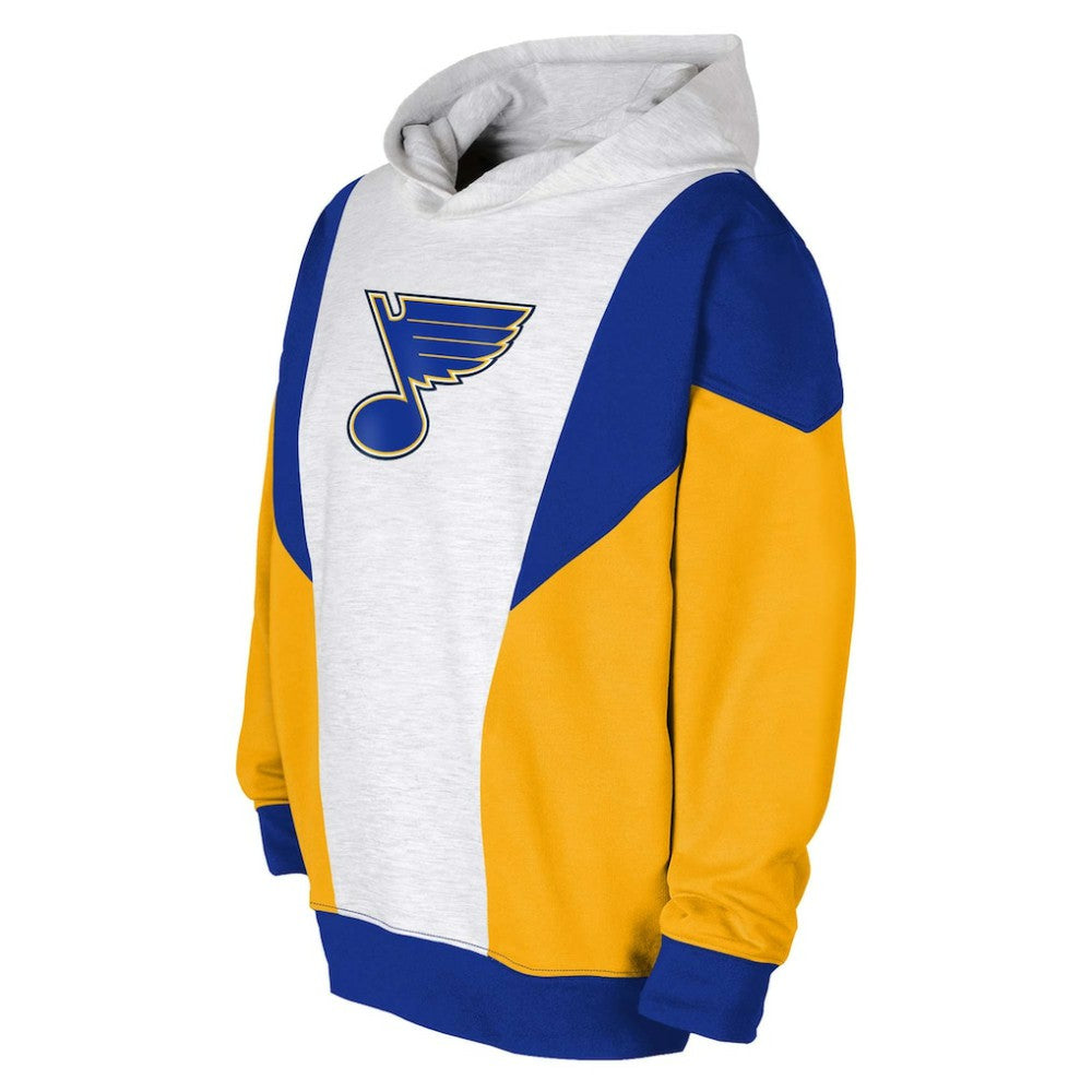 St. Louis Blues Youth Champion League Fleece Pullover Hoodie - Ash/Blue | NHL near me