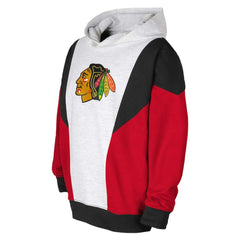 Chicago Blackhawks Youth Champion League Fleece Pullover Hoodie - Ash/Black | NHL online