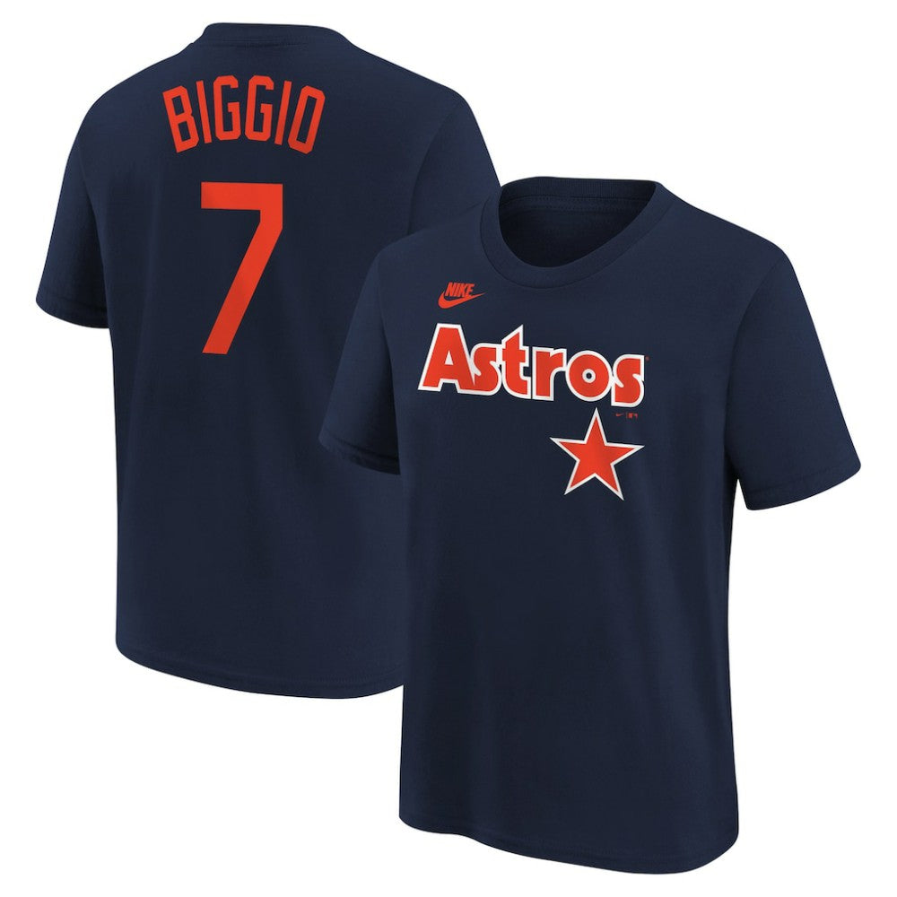Craig Biggio Houston Astros Nike Youth Cooperstown Collection Name & Number T-Shirt Sale