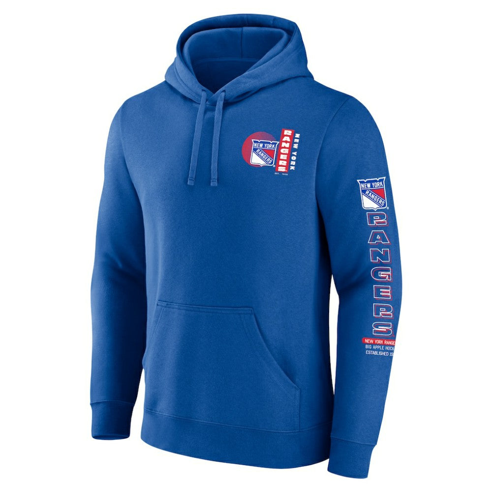 New York Rangers Fanatics Revolution Pullover Hoodie - Blue | Fanatics Clearance