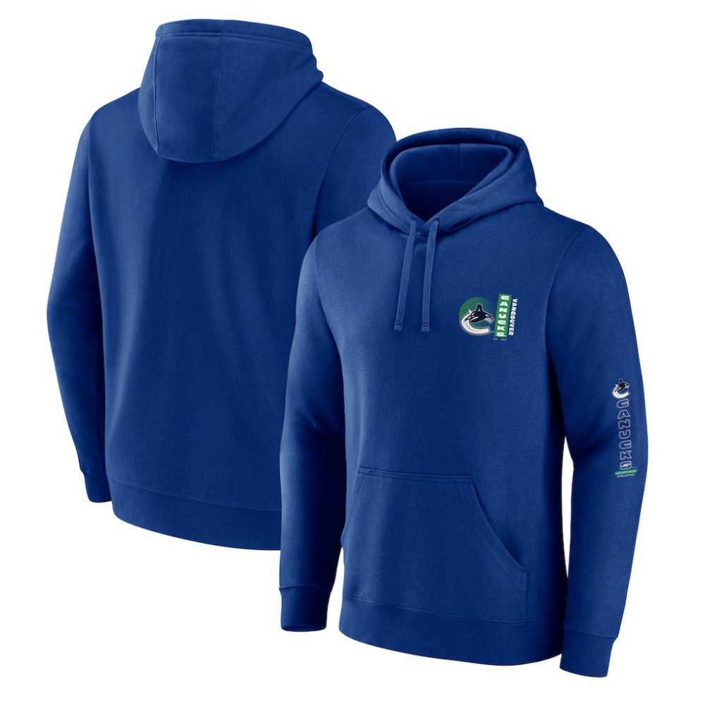Vancouver Canucks Fanatics Revolution Pullover Hoodie - Blue | Fanatics sale