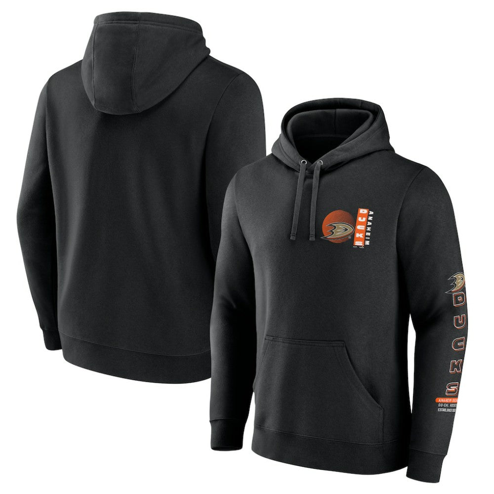 Anaheim Ducks Fanatics Revolution Pullover Hoodie - Black | Fanatics Lifestyle