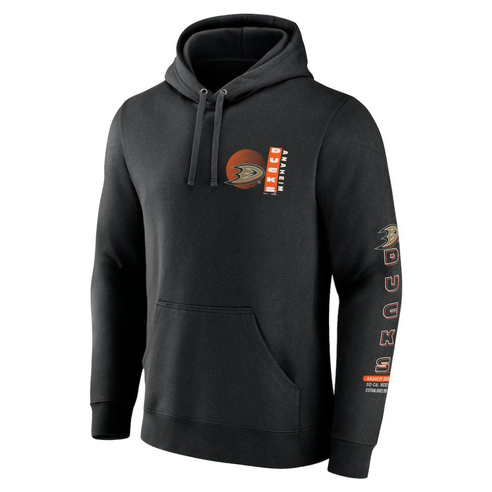 Anaheim Ducks Fanatics Revolution Pullover Hoodie - Black | Fanatics Lifestyle