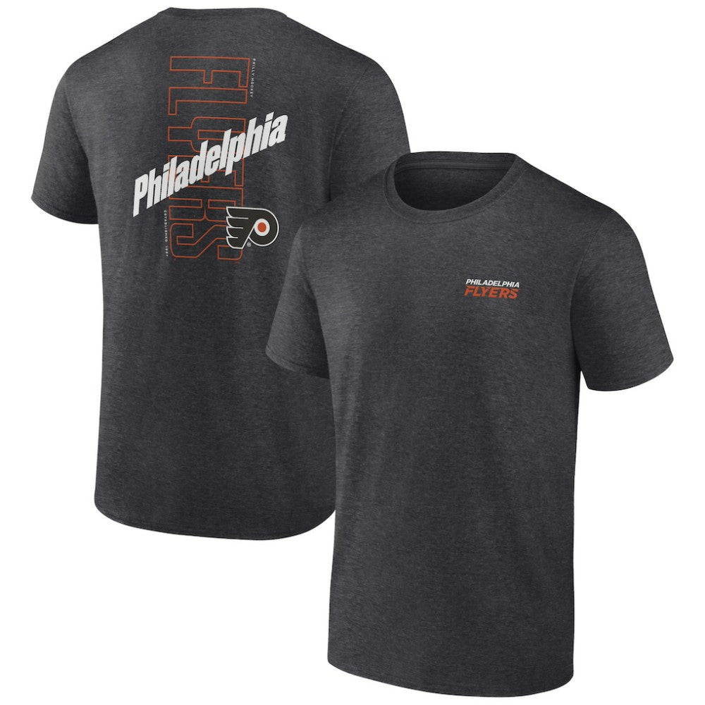 Philadelphia Flyers Fanatics Backbone T-Shirt - Heather Charcoal | Fanatics Lifestyle
