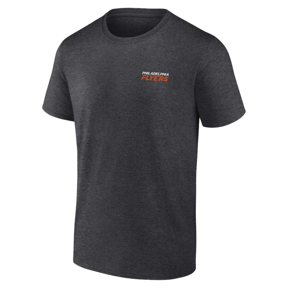 Philadelphia Flyers Fanatics Backbone T-Shirt - Heather Charcoal | Fanatics Lifestyle