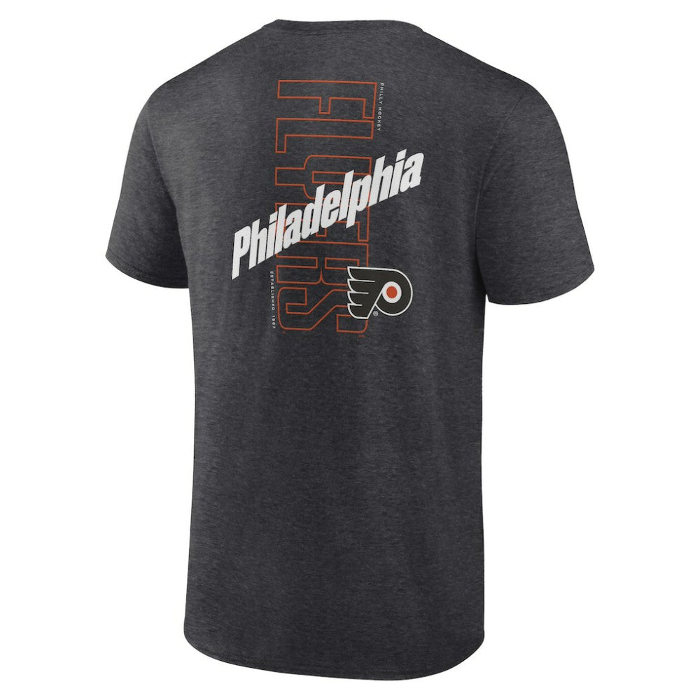 Philadelphia Flyers Fanatics Backbone T-Shirt - Heather Charcoal | Fanatics Lifestyle