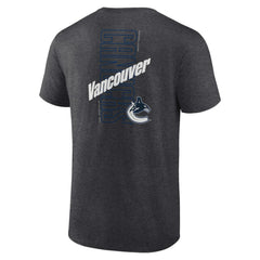 Vancouver Canucks Fanatics Backbone T-Shirt - Heather Charcoal | Fanatics sale