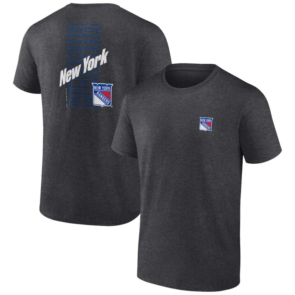 New York Rangers Fanatics Backbone T-Shirt - Heather Charcoal | Fanatics near me