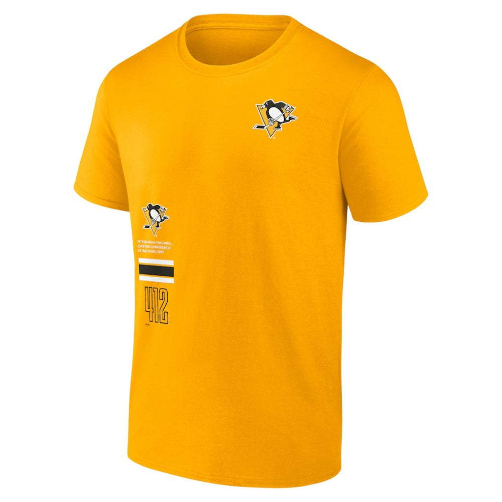 Pittsburgh Penguins Fanatics Represent T-Shirt - Gold | Fanatics Lifestyle