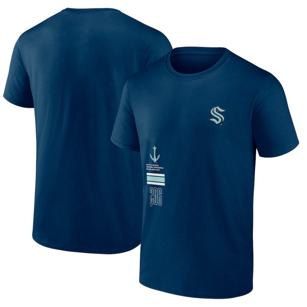 Seattle Kraken Fanatics Represent T-Shirt - Deep Sea Blue | Fanatics Lifestyle