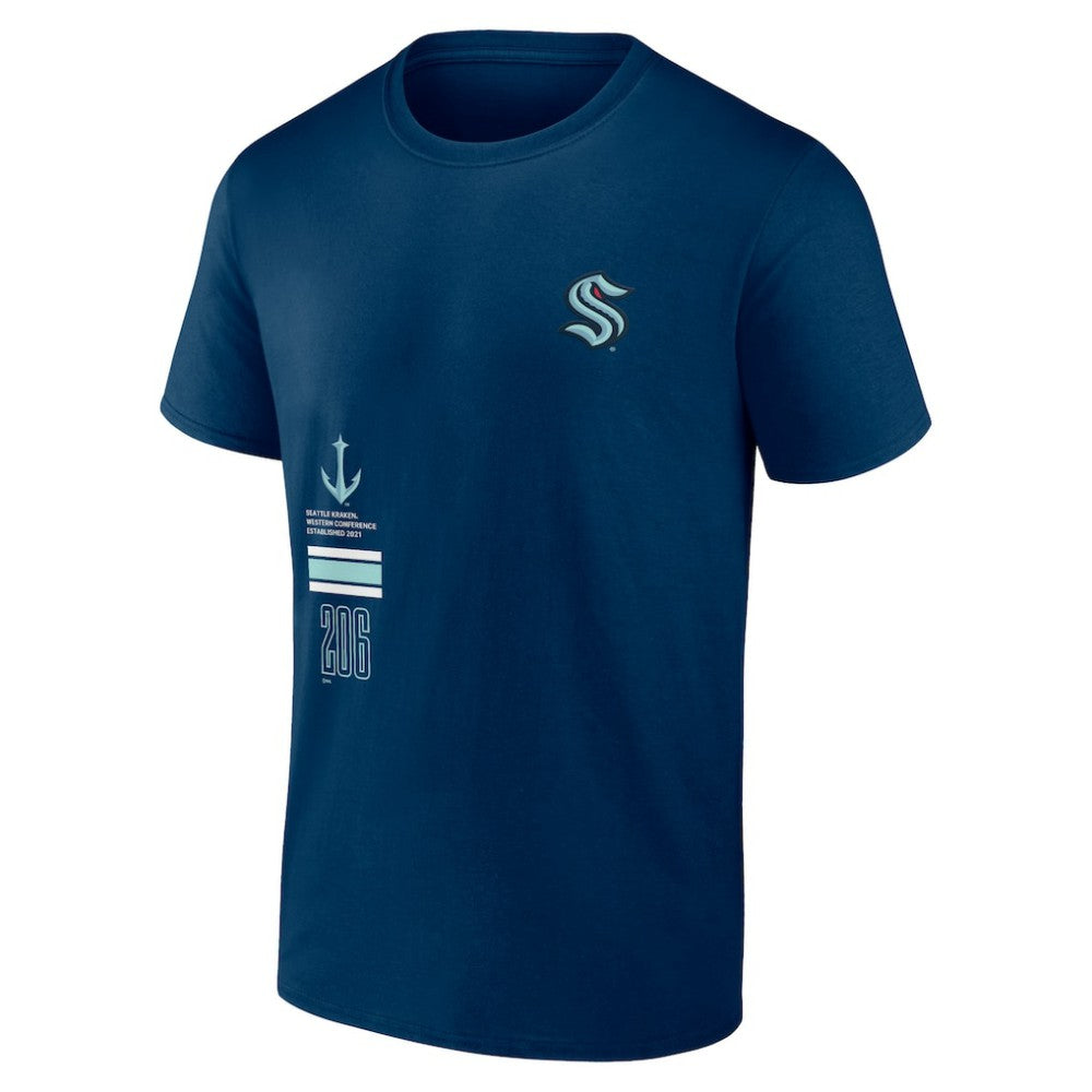 Seattle Kraken Fanatics Represent T-Shirt - Deep Sea Blue | Fanatics Lifestyle