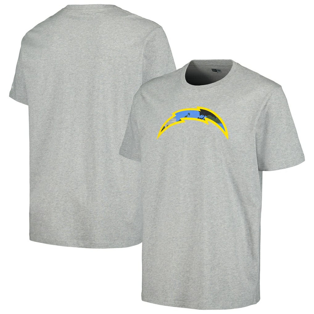Los Angeles Chargers New Era Camo Logo T-Shirt - Gray - NFL