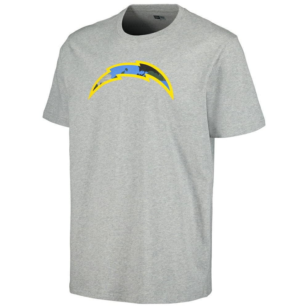 Los Angeles Chargers New Era Camo Logo T-Shirt - Gray - NFL
