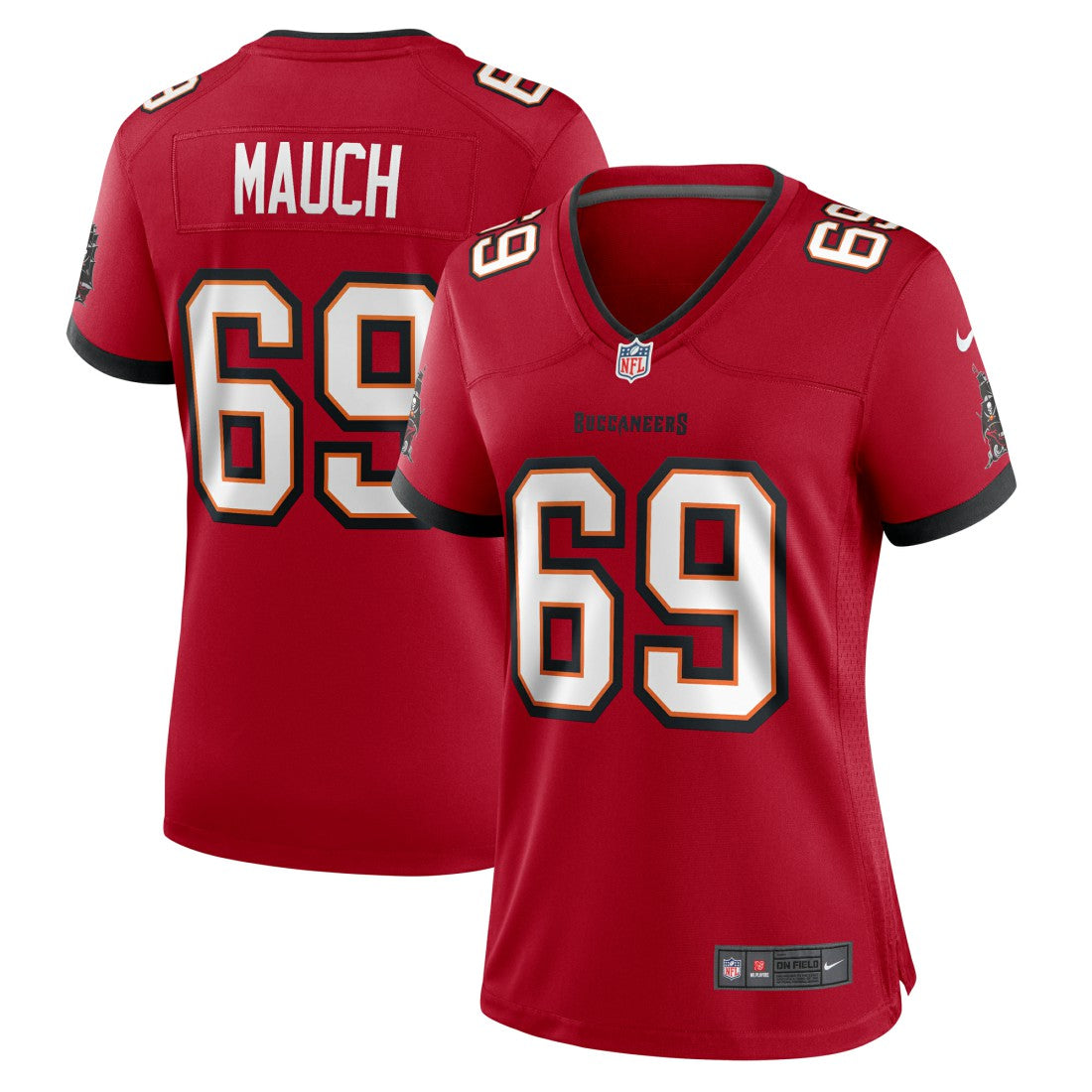 Cody Mauch Tampa Bay Buccaneers Women's Game Jersey - Red - Nike
