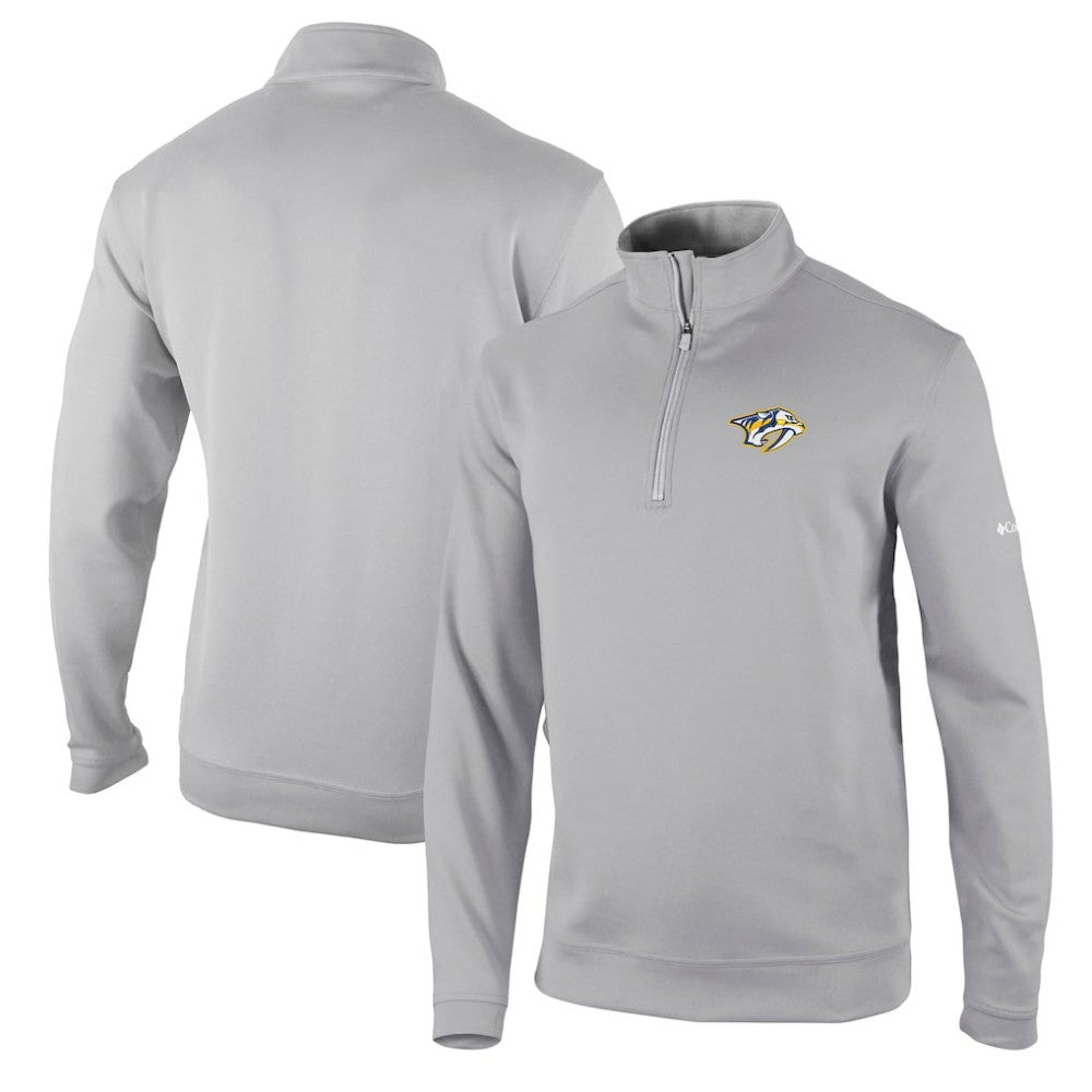 Nashville Predators Columbia Wickham Hills Omni-Wick Quarter-Zip Jacket - Gray | NHL Lifestyle