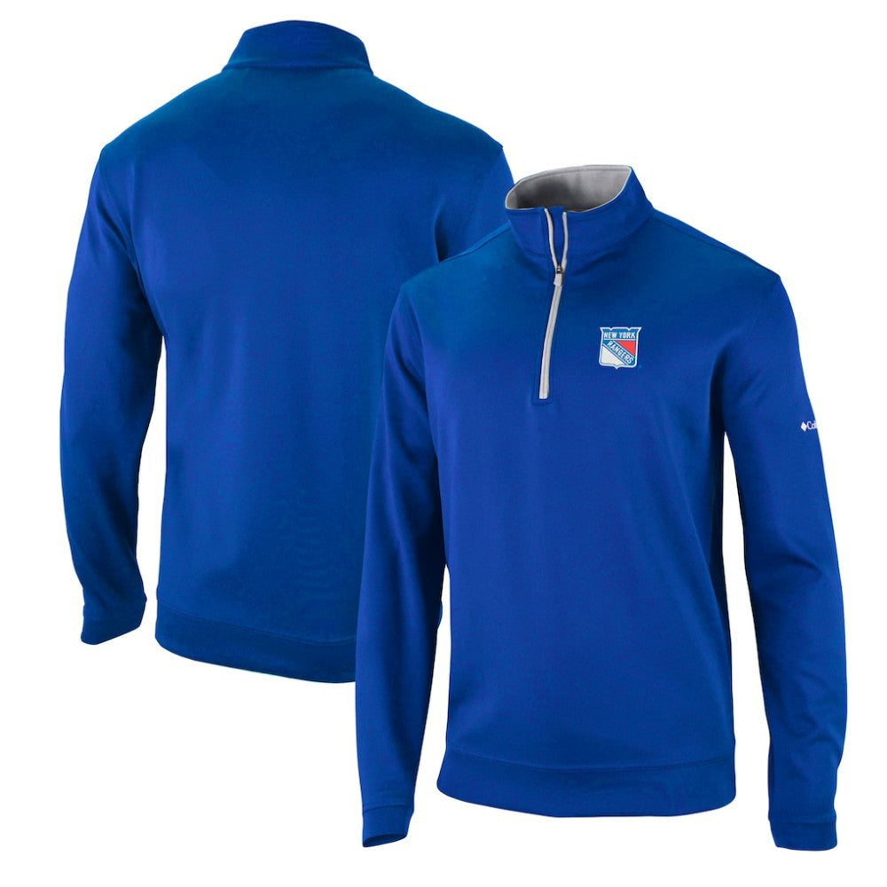New York Rangers Columbia Wickham Hills Omni-Wick Quarter-Zip Jacket - Blue | NHL near me
