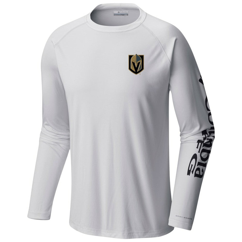 Vegas Golden Knights Columbia Terminal Tackle Omni-Shade Raglan Long Sleeve T-Shirt - White | NHL online