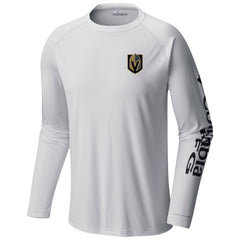 Vegas Golden Knights Columbia Terminal Tackle Omni-Shade Raglan Long Sleeve T-Shirt - White | NHL online