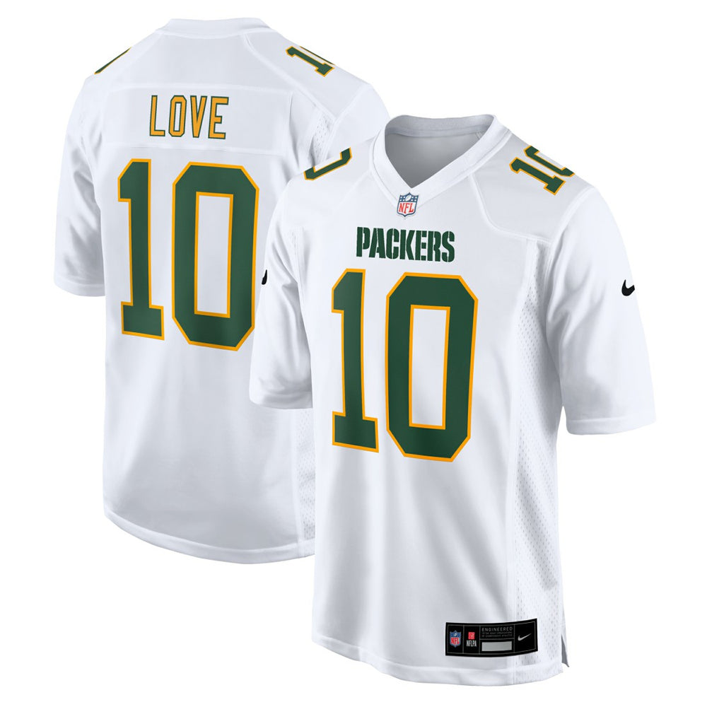 Jordan Love Green Bay Packers Fashion Game Jersey - White - Nike