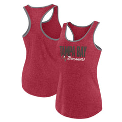 Tampa Bay Buccaneers Women's Plus Size Fuel Tank Top - Heather Red - Fanatics