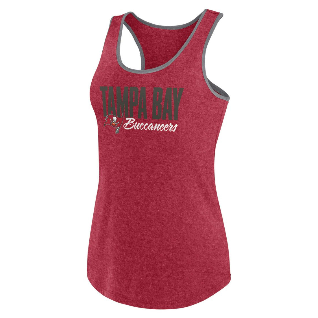 Tampa Bay Buccaneers Women's Plus Size Fuel Tank Top - Heather Red - Fanatics