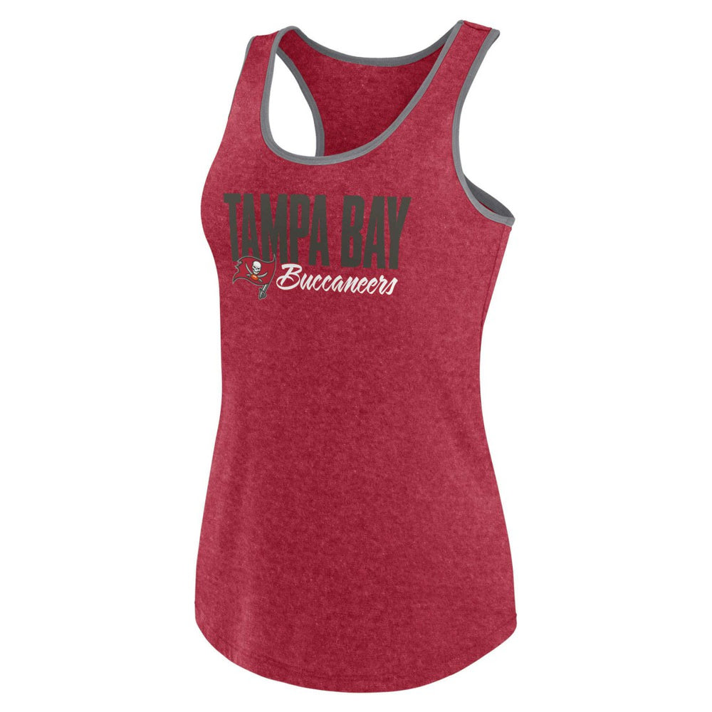 Tampa Bay Buccaneers Women's Plus Size Fuel Tank Top - Heather Red - Fanatics