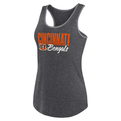 Cincinnati Bengals Women's Plus Size Fuel Tank Top - Heather Black - Fanatics