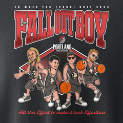 Fall Out Boy x Portland Trail Blazers Unisex So Much For (2our) Dust Pullover Sweatshirt Black