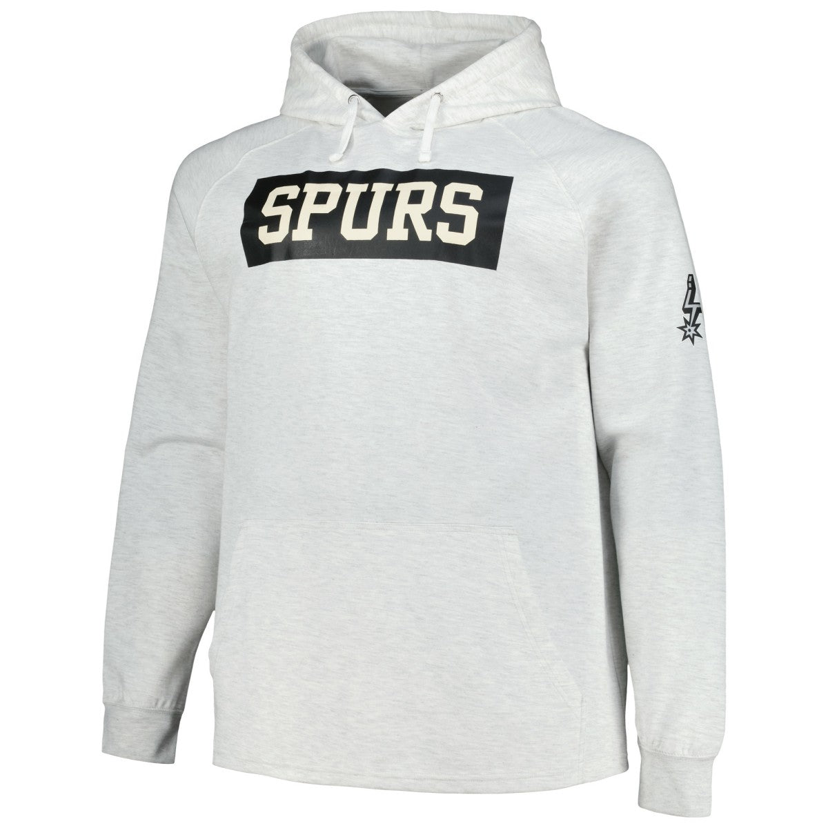 Fanatics San Antonio Spurs Big & Tall Raglan Tri-Blend Pullover Hoodie Ash