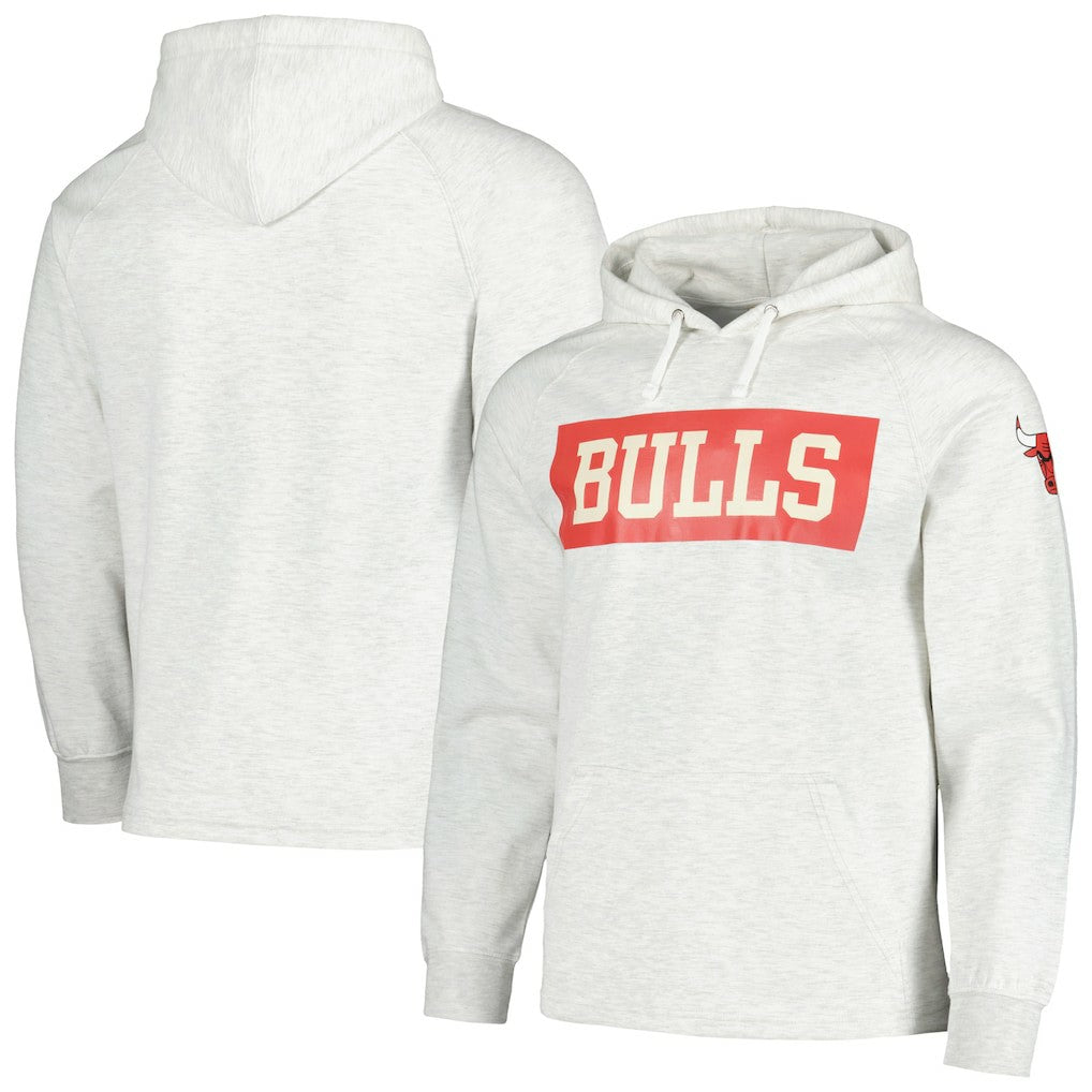 Fanatics Chicago Bulls Softhand Raglan Tri-Blend Pullover Hoodie Ash