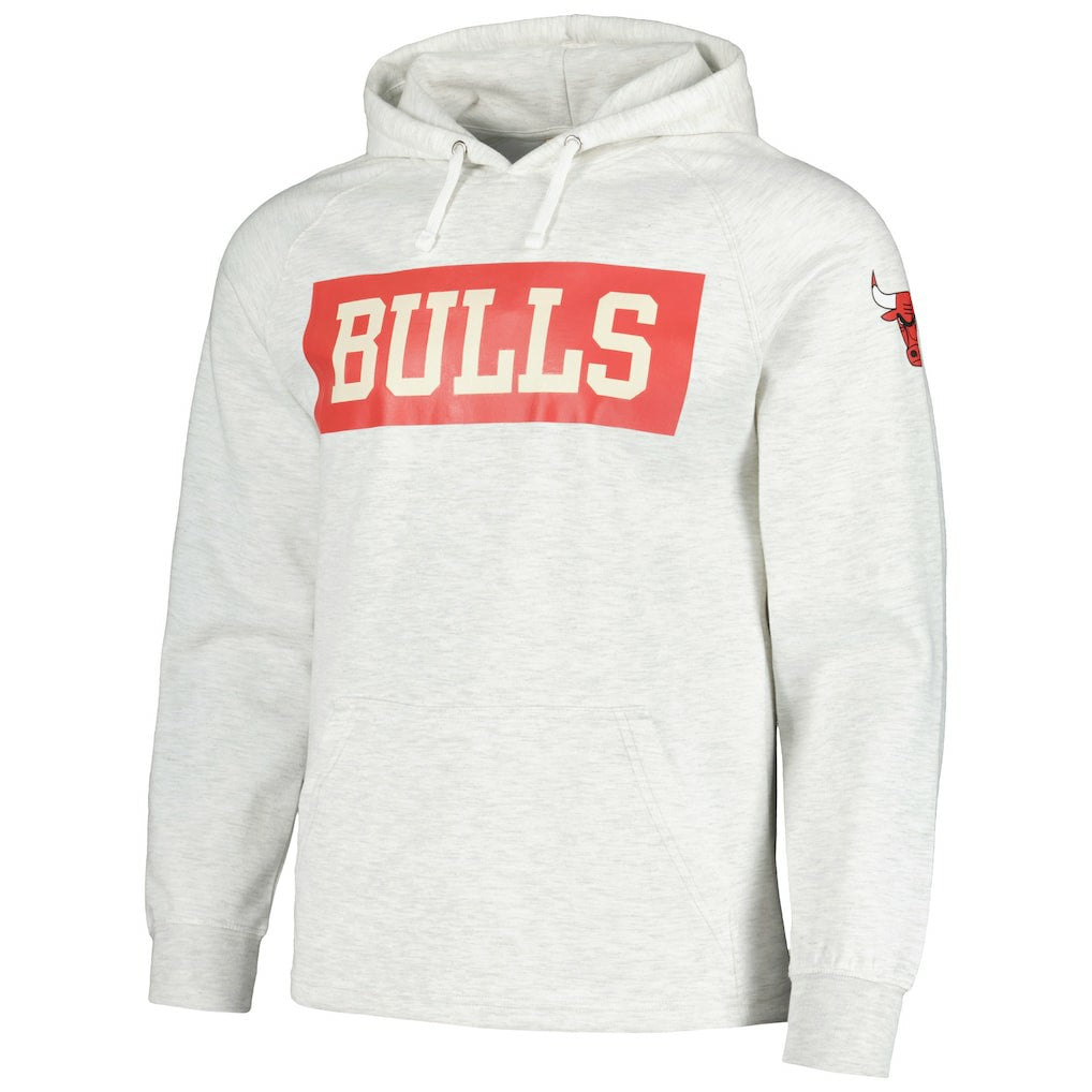 Fanatics Chicago Bulls Softhand Raglan Tri-Blend Pullover Hoodie Ash