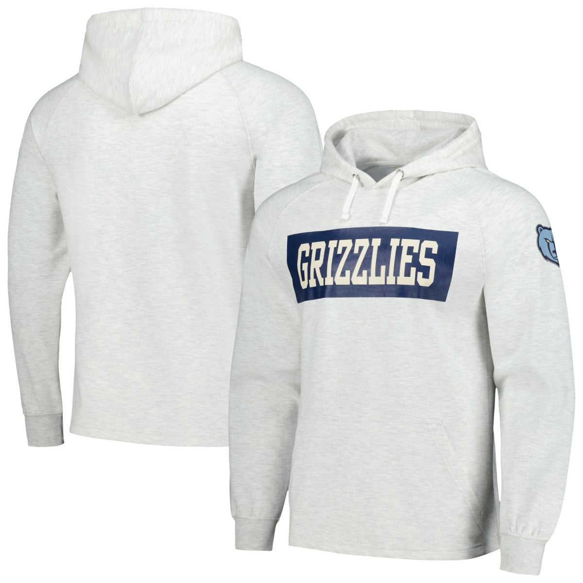 Fanatics Memphis Grizzlies Softhand Raglan Tri-Blend Pullover Hoodie Ash