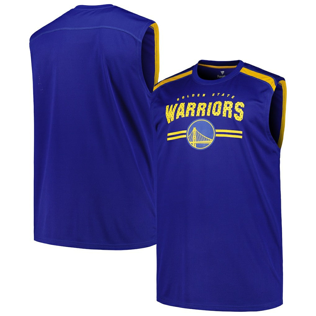 Fanatics Golden State Warriors Big & Tall Birdseye Muscle Tank Top Royal