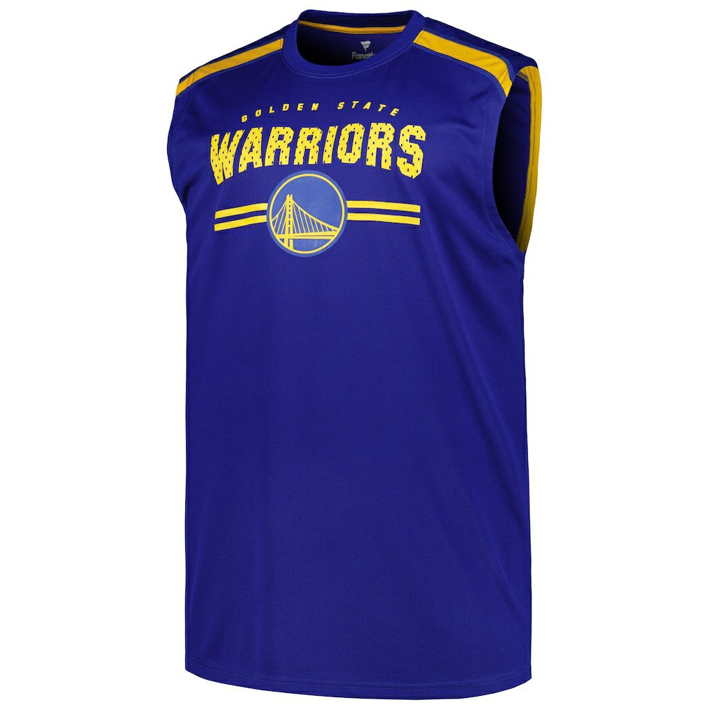 Fanatics Golden State Warriors Big & Tall Birdseye Muscle Tank Top Royal