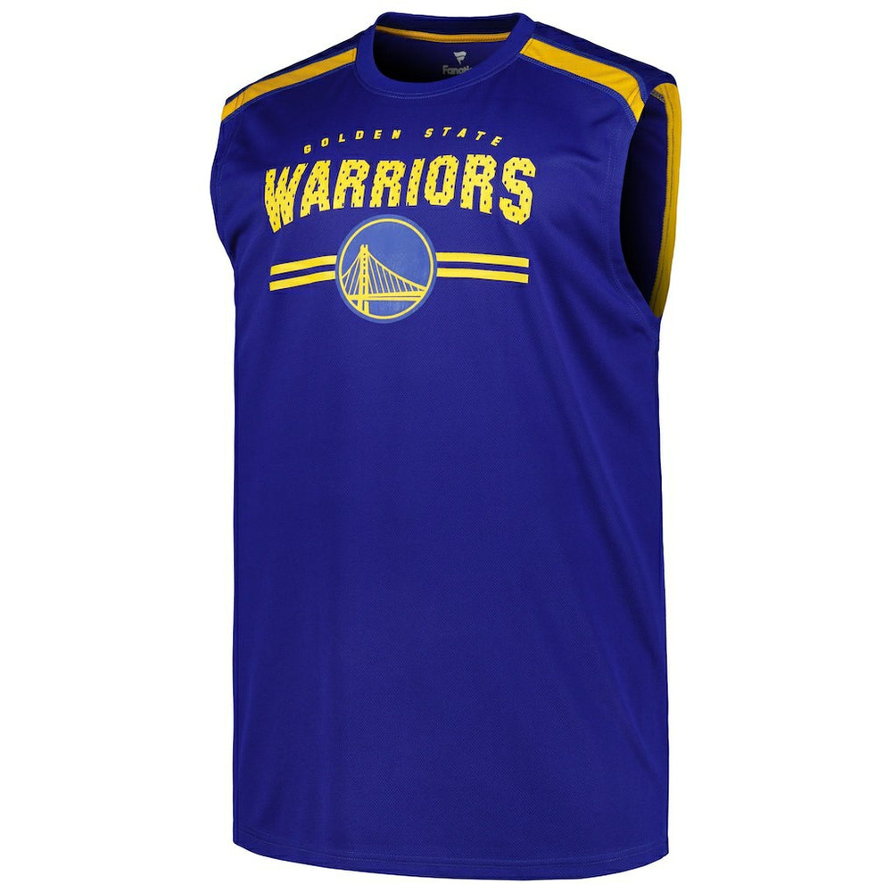 Fanatics Golden State Warriors Big & Tall Birdseye Muscle Tank Top Royal