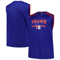 Fanatics Philadelphia 76ers Big & Tall Birdseye Muscle Tank Top Royal