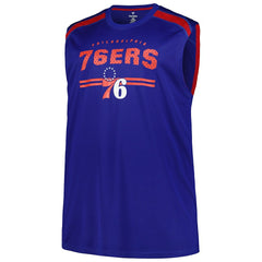 Fanatics Philadelphia 76ers Big & Tall Birdseye Muscle Tank Top Royal