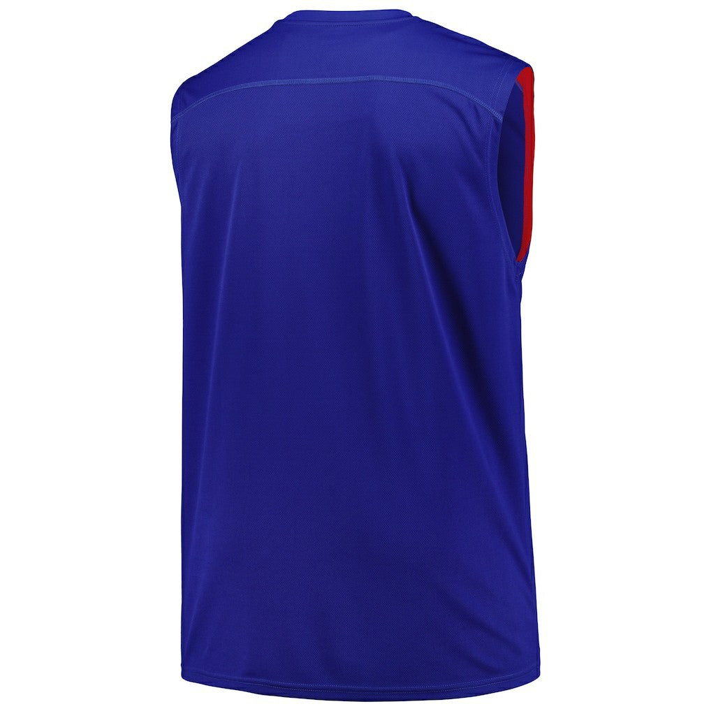 Fanatics Philadelphia 76ers Big & Tall Birdseye Muscle Tank Top Royal