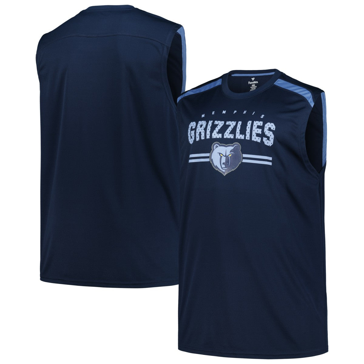Fanatics Memphis Grizzlies Big & Tall Birdseye Muscle Tank Top Navy