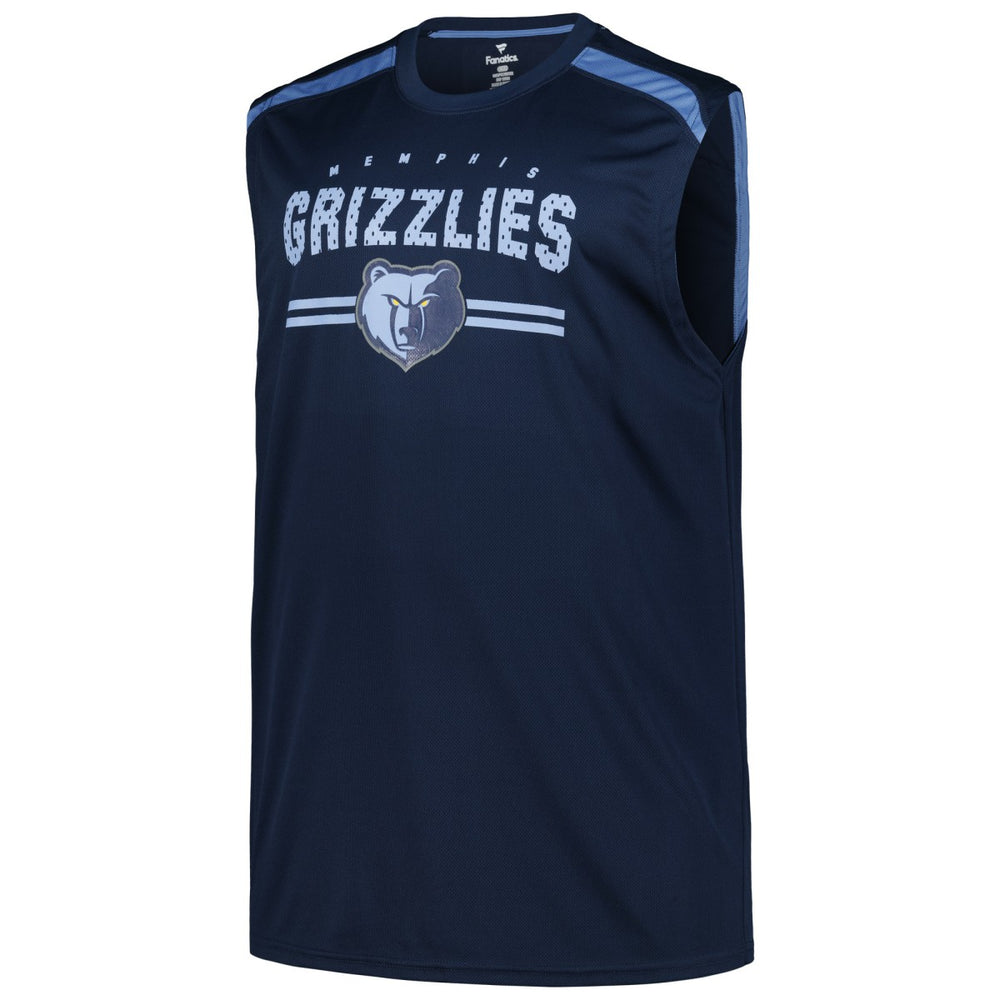 Fanatics Memphis Grizzlies Big & Tall Birdseye Muscle Tank Top Navy