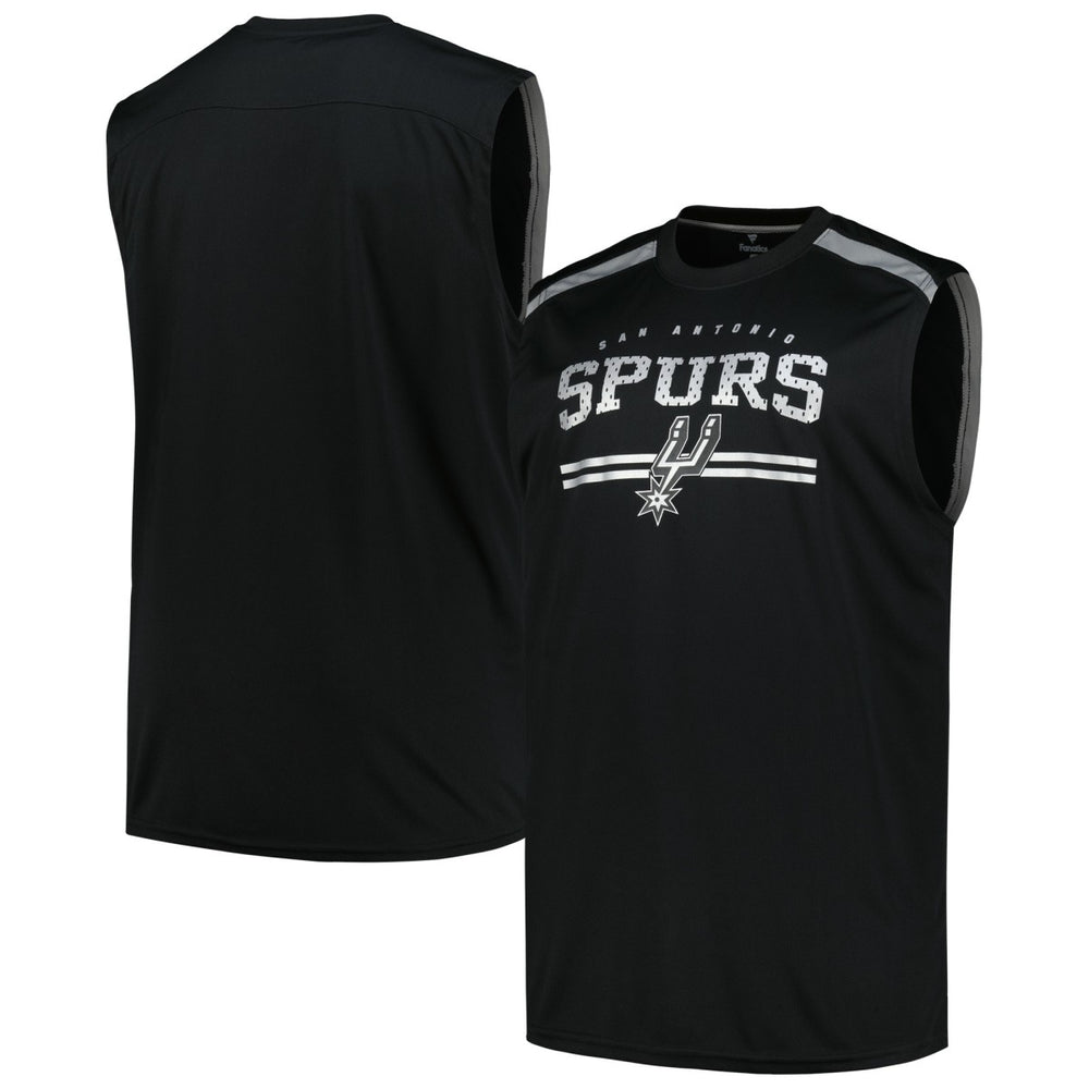 Fanatics San Antonio Spurs Big & Tall Birdseye Muscle Tank Top Black