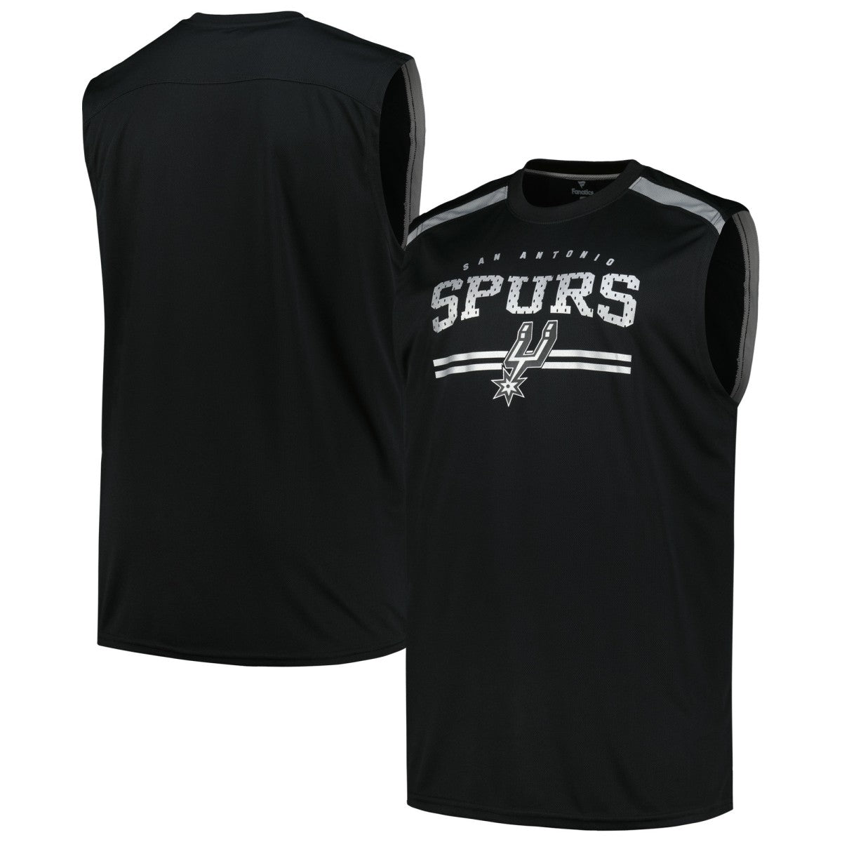 Fanatics San Antonio Spurs Big & Tall Birdseye Muscle Tank Top Black