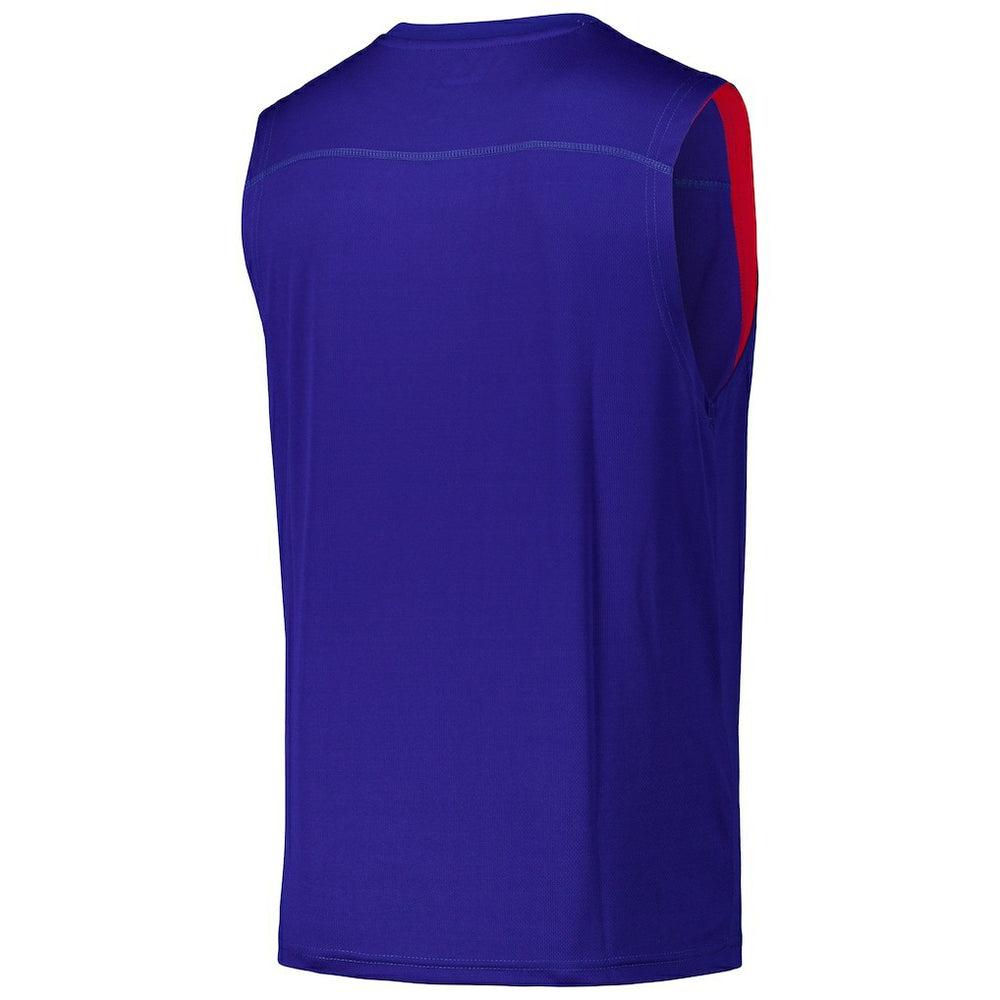 Fanatics Philadelphia 76ers Birdseye Muscle Tank Top Royal