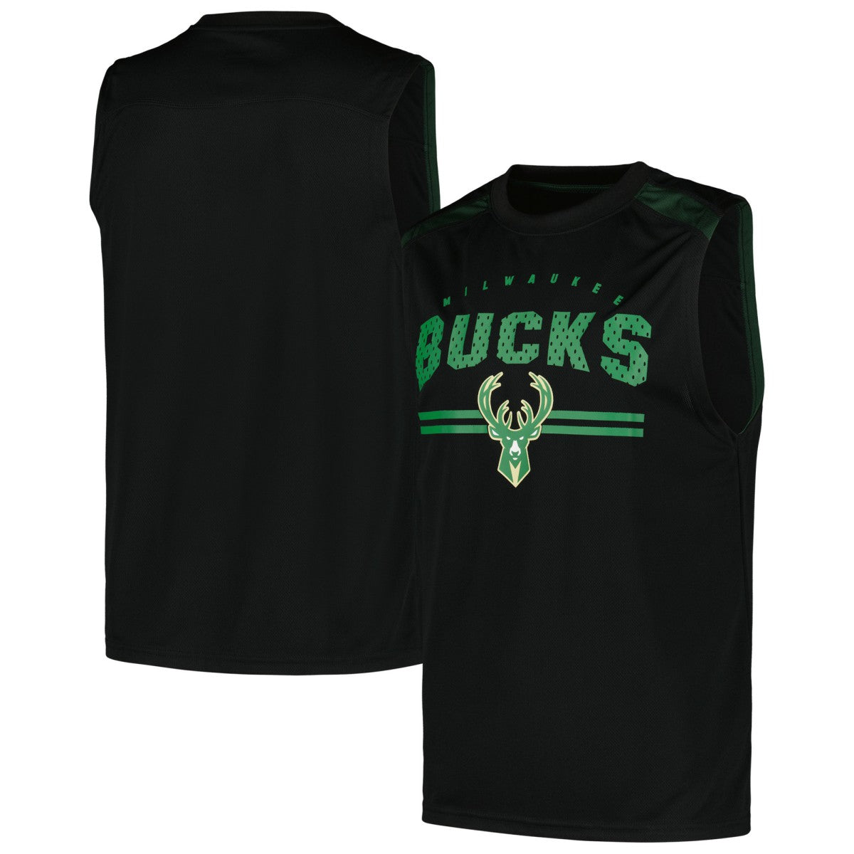 Fanatics Milwaukee Bucks Birdseye Muscle Tank Top Black