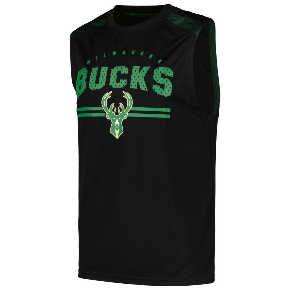 Fanatics Milwaukee Bucks Birdseye Muscle Tank Top Black