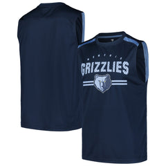 Fanatics Memphis Grizzlies Birdseye Muscle Tank Top Navy