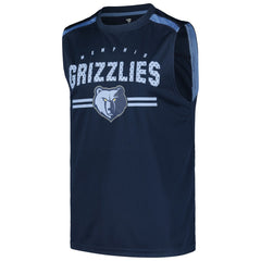 Fanatics Memphis Grizzlies Birdseye Muscle Tank Top Navy
