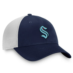 Seattle Kraken Fanatics Core Primary Logo Trucker Adjustable Hat - Deep Sea Blue/White | Fanatics online