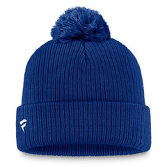 Edmonton Oilers Fanatics Primary Logo Cuffed Knit Hat with Pom - Royal | Fanatics near me